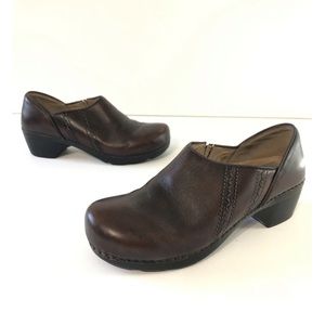 DANSKO Womens EU Size 41 11 US Brown Leather Clogs Slip On Shoes Medical Nurse